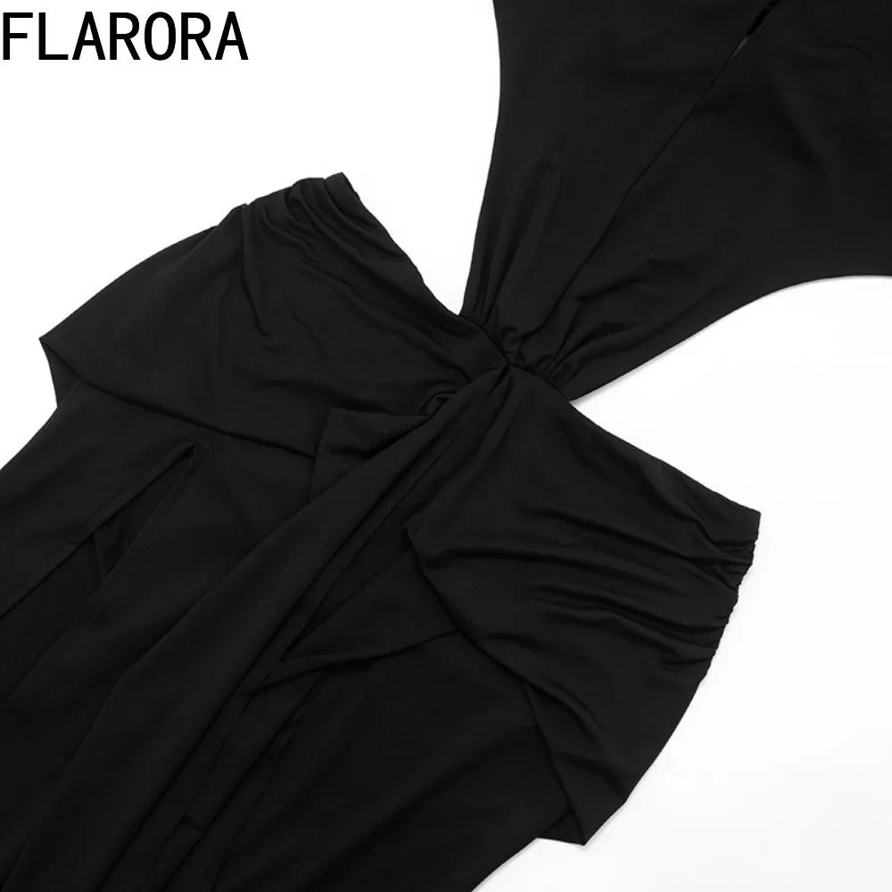 Hollow Backless Maxi Dress